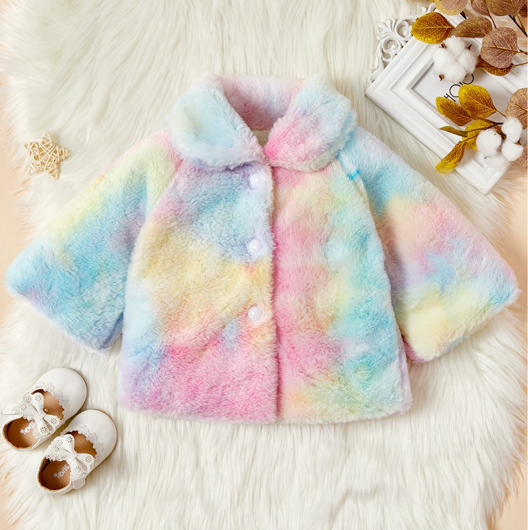 Rainbow Fur Coat